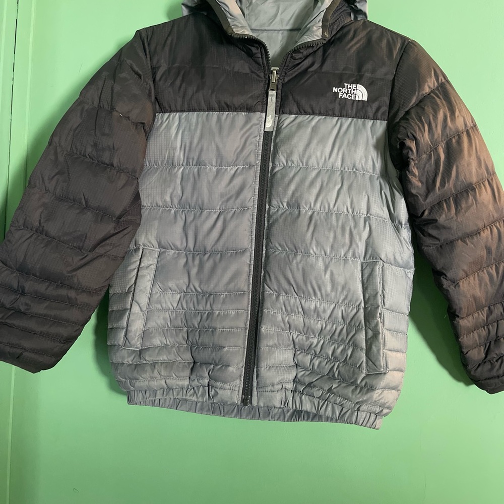 The North Face Kids Puffer Jacket - Black and Gray